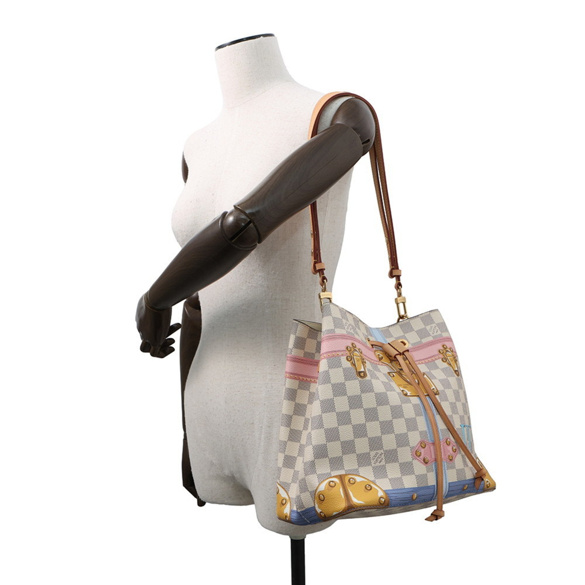 Louis Vuitton NéoNoé White Canvas Bag