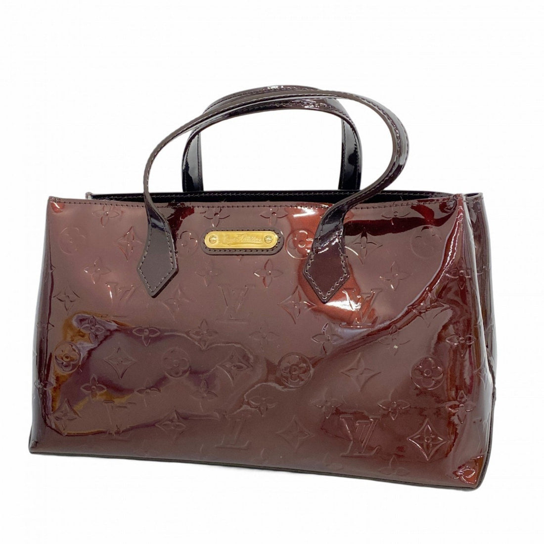 Louis Vuitton Wilshire Burgundy Patent Leather Bag