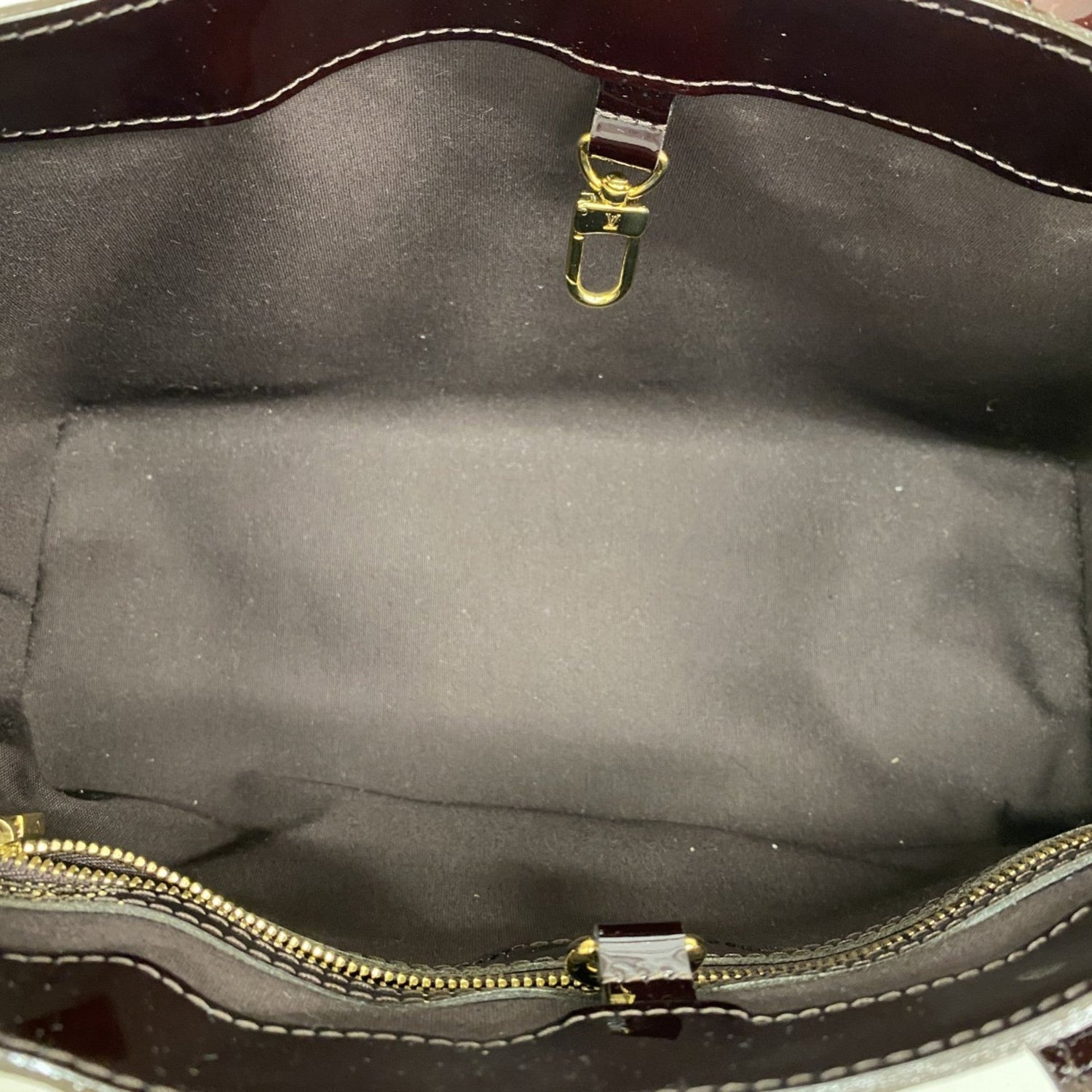 Louis Vuitton Wilshire Burgundy Patent Leather Bag