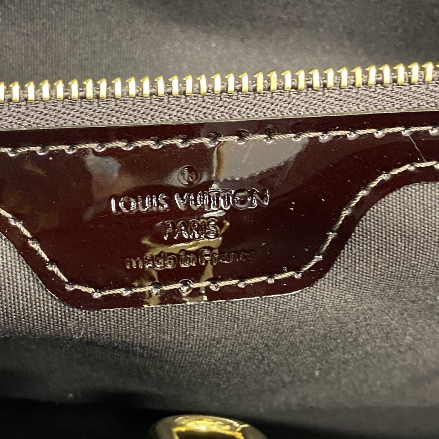 Louis Vuitton Wilshire Burgundy Patent Leather Bag