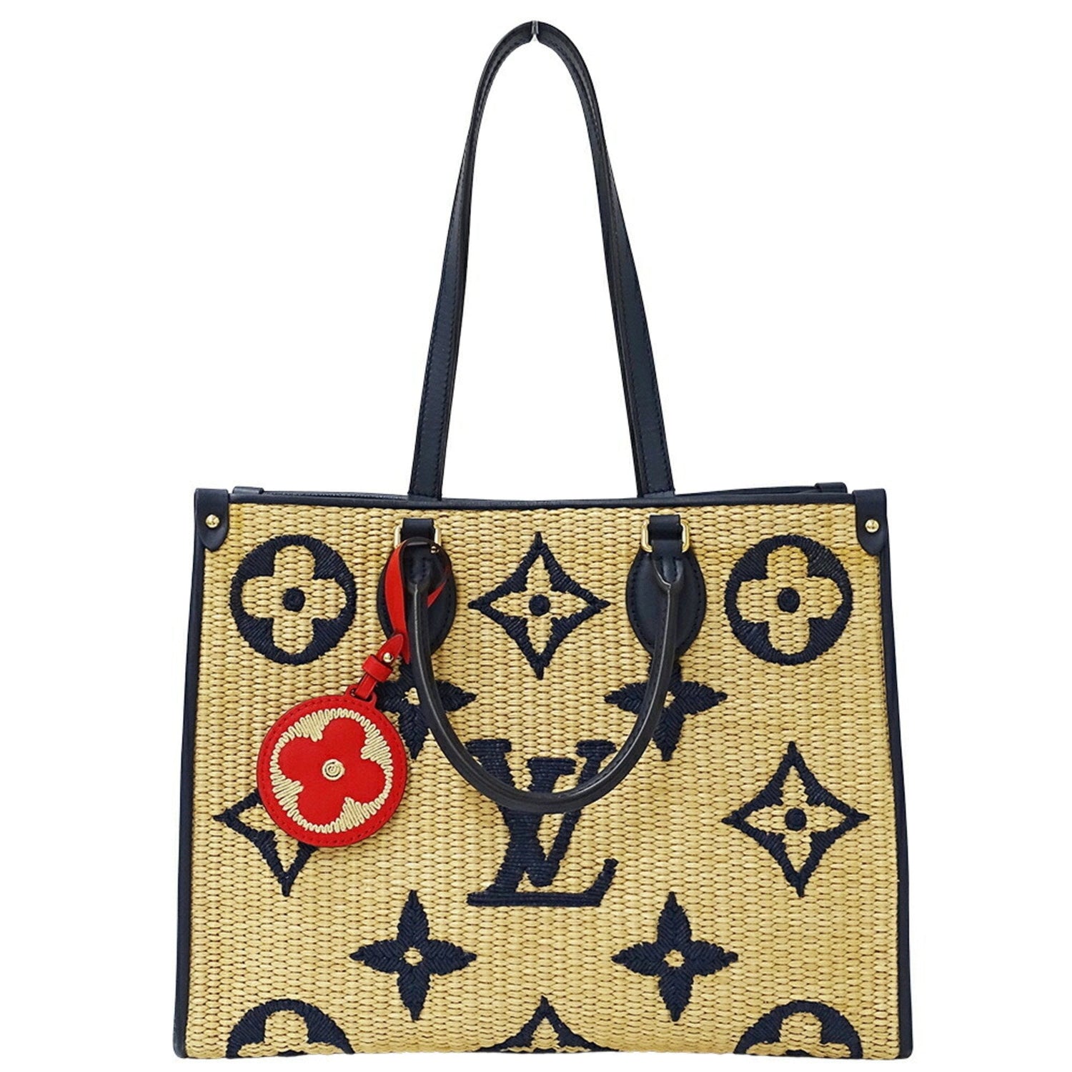 Louis Vuitton Onthego Beige Wicker Bag