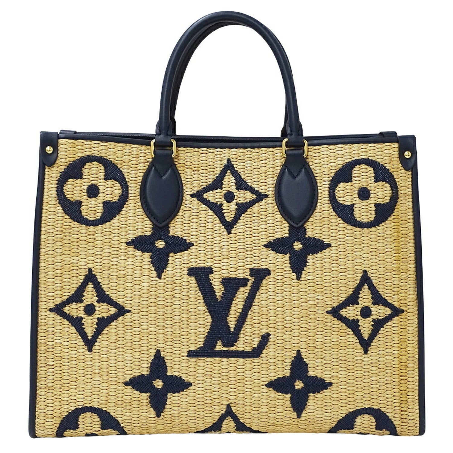 Louis Vuitton Onthego Beige Wicker Bag