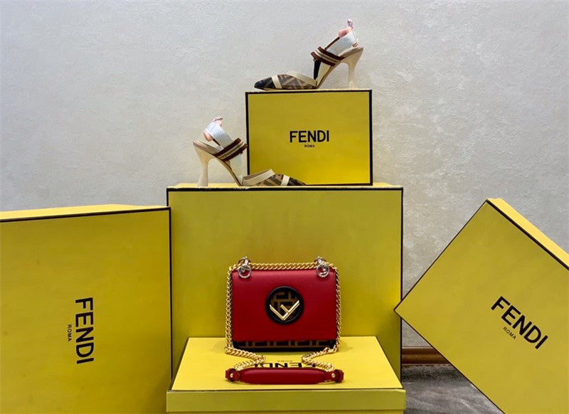 Fendi Inspired Kan I F Shoulder Bag