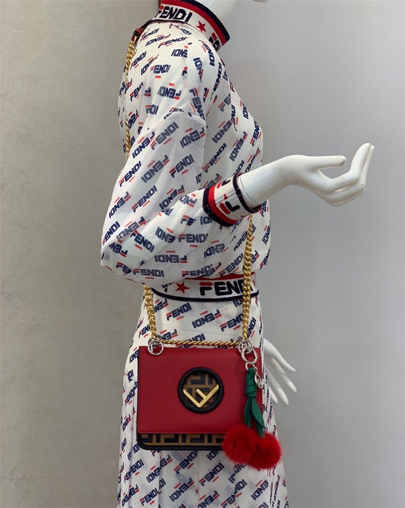 Fendi Inspired Kan I F Shoulder Bag