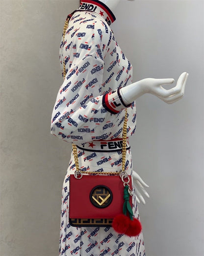 Fendi Inspired Kan I F Shoulder Bag