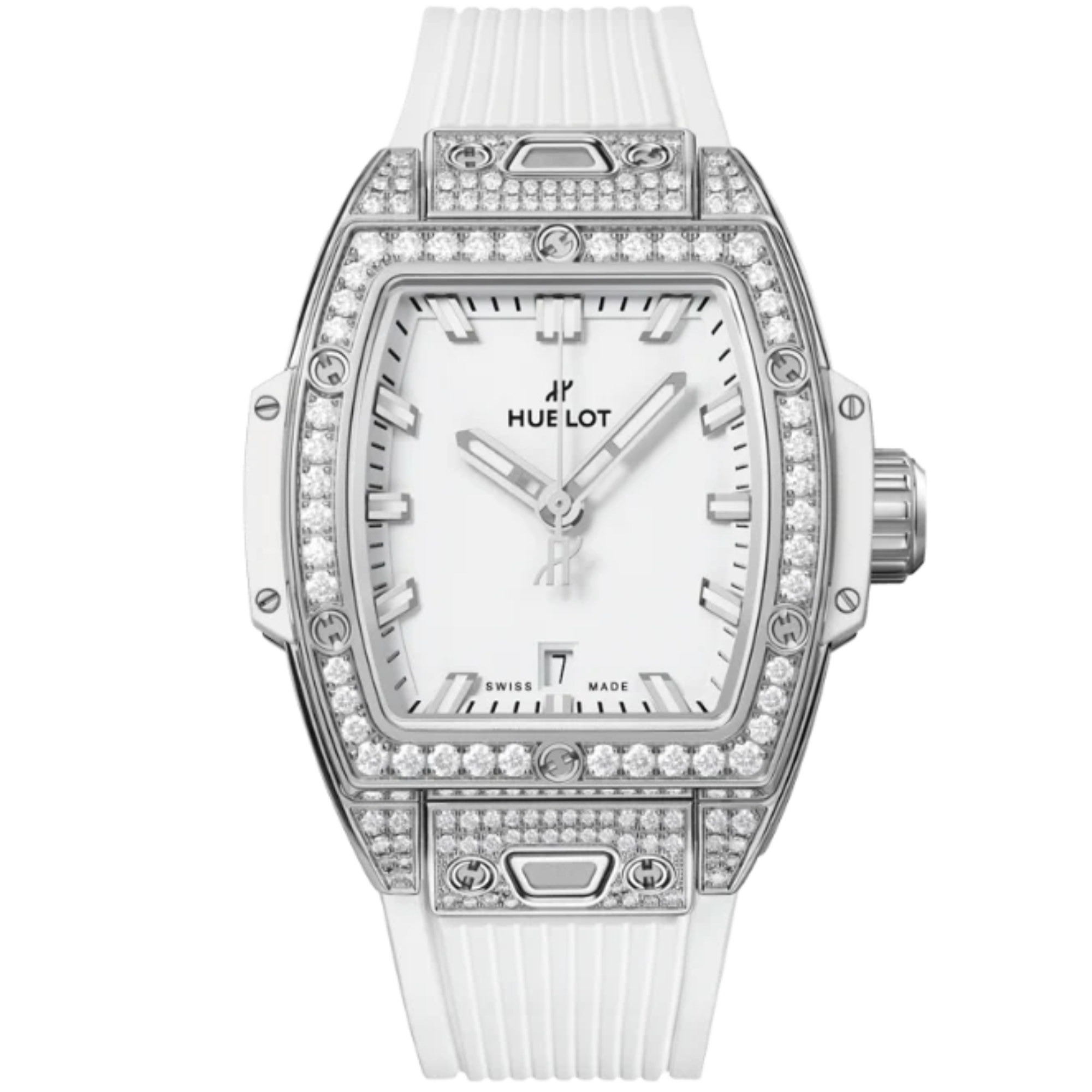 SPIRIT OF BIG BANG 32 MM STEEL WHITE PAVÉ
