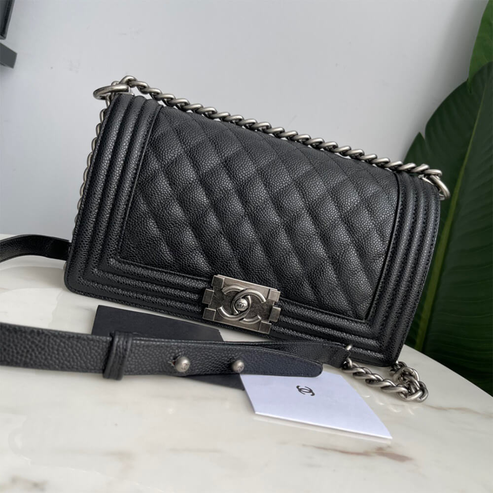 Boy Chanel inspired Bags In black - pochettereps