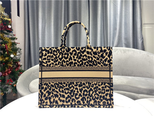 Dior Book Tote Leopard Bag - AAA Bags at Pochettebag