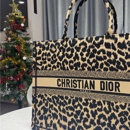 Dior Book Tote Leopard Bag - AAA Bags at Pochettebag