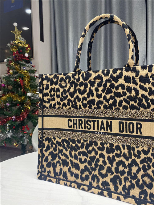 Dior Book Tote Leopard Bag - AAA Bags at Pochettebag