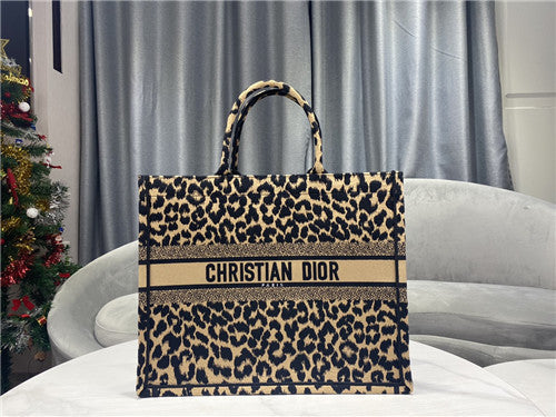 Dior Book Tote Leopard Bag - AAA Bags at Pochettebag