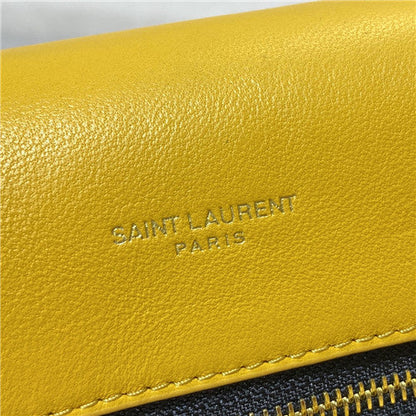 YSL Inspired Suede Puffer Clutch