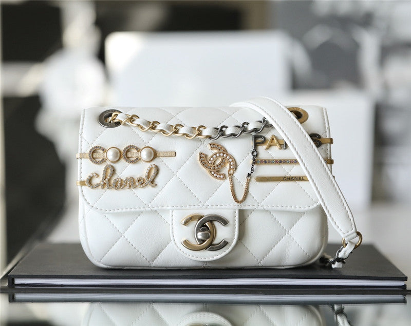 Chanel Inspired CC Ruched Vanity Case Bag