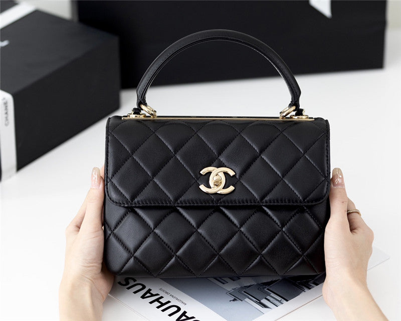 Chanel Inspired Trendy Lambskin Bag