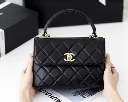 Chanel Inspired Trendy Lambskin Bag
