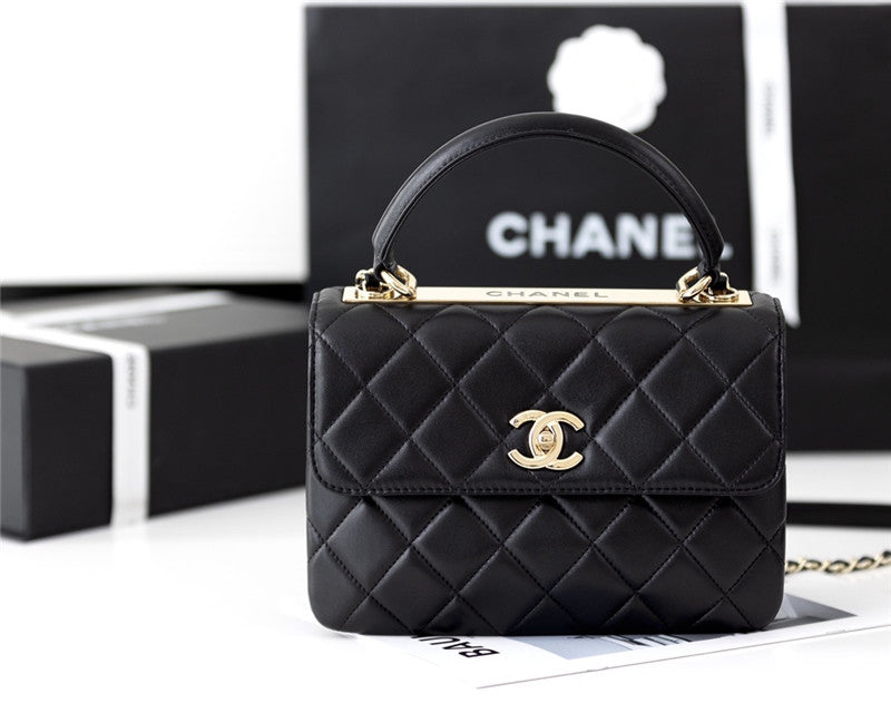 Chanel Inspired Trendy Lambskin Bag