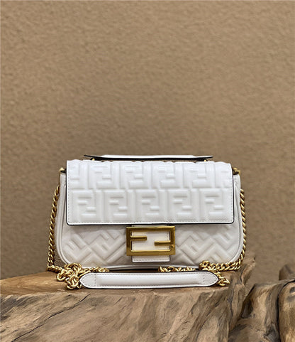 Fendi Inspired Baguette Chain Midi Bag