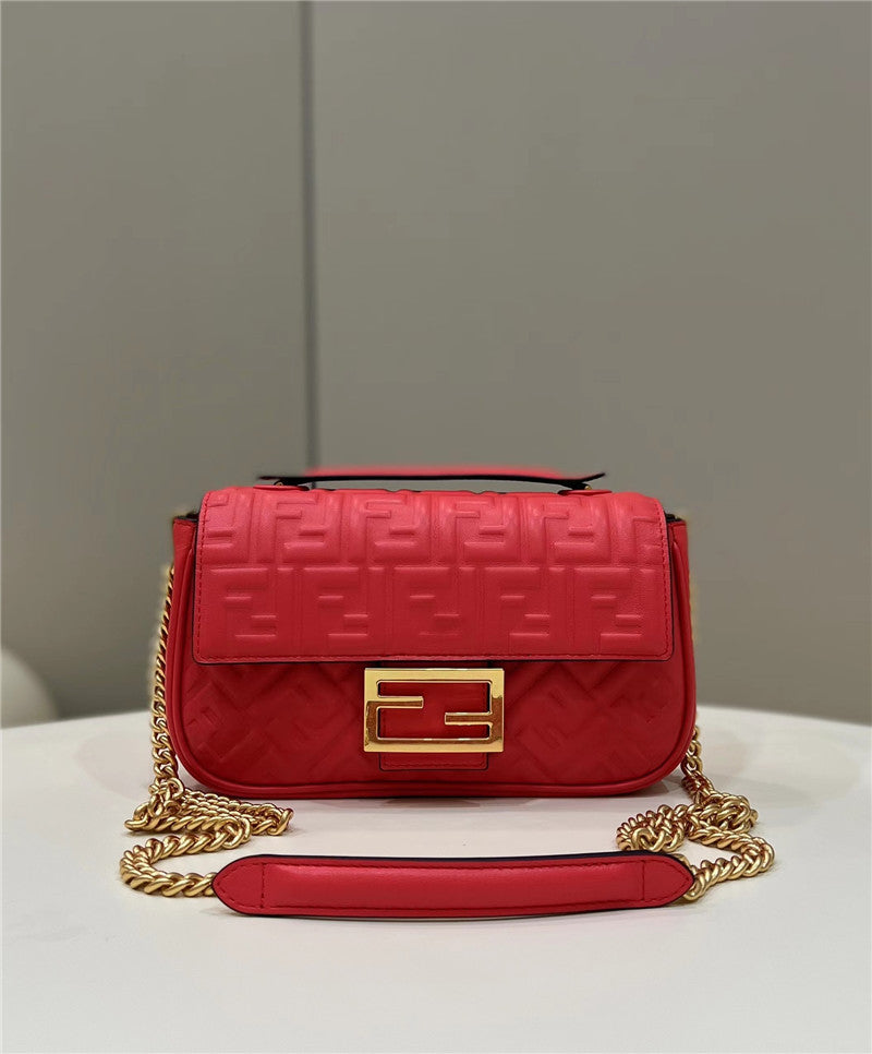 Fendi Inspired Baguette Chain Midi Bag