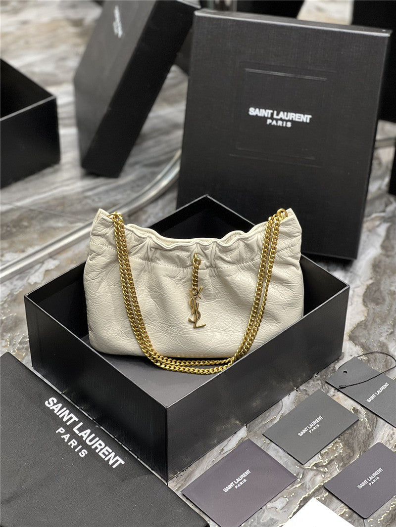 YSL Inspired Pac Pac Leather Shoulder Bag
