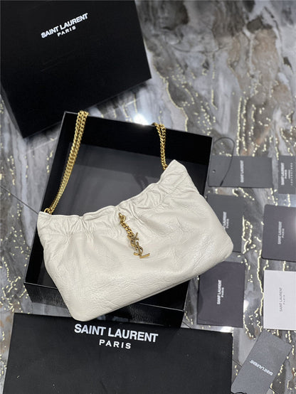 YSL Inspired Pac Pac Leather Shoulder Bag