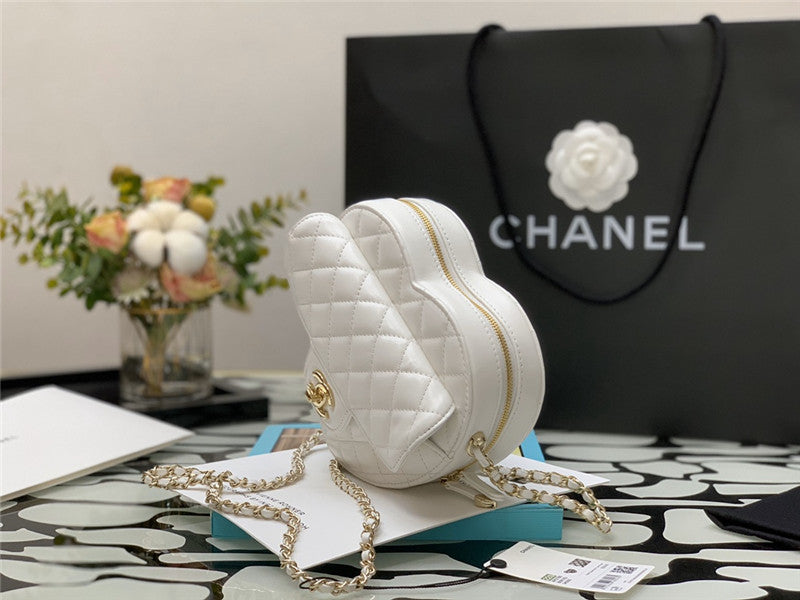 Chanel Inspired Heart Bag