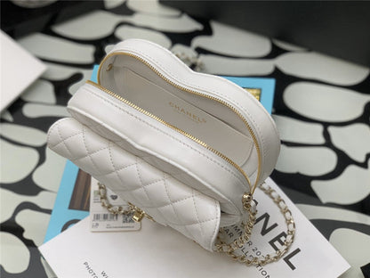 Chanel Inspired Heart Bag