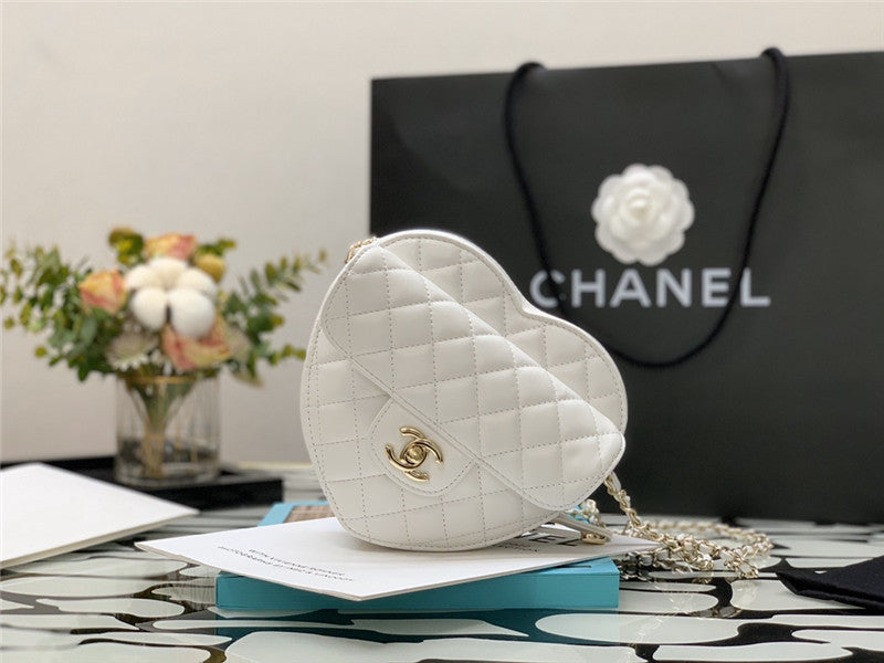 Chanel Inspired Heart Bag