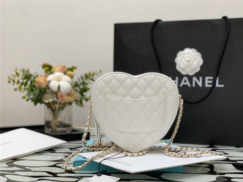 Chanel Inspired Heart Bag