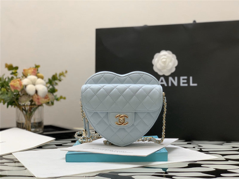 Chanel Inspired Heart Bag