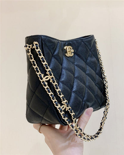 Chanel Inspired 22S Pearl Crush Sling Hobo Bag
