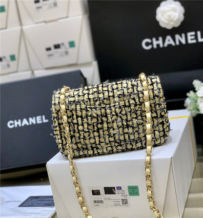 Chanel Inspired Tweed Rectangular Flap Bag