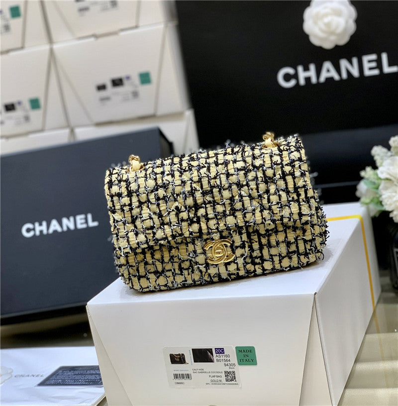 Chanel Inspired Tweed Rectangular Flap Bag