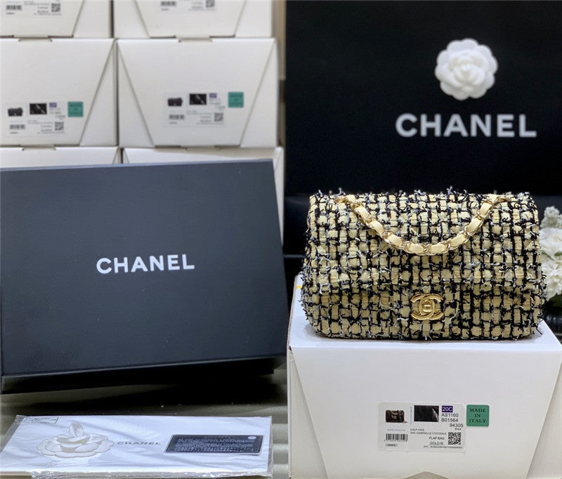 Chanel Inspired Tweed Rectangular Flap Bag