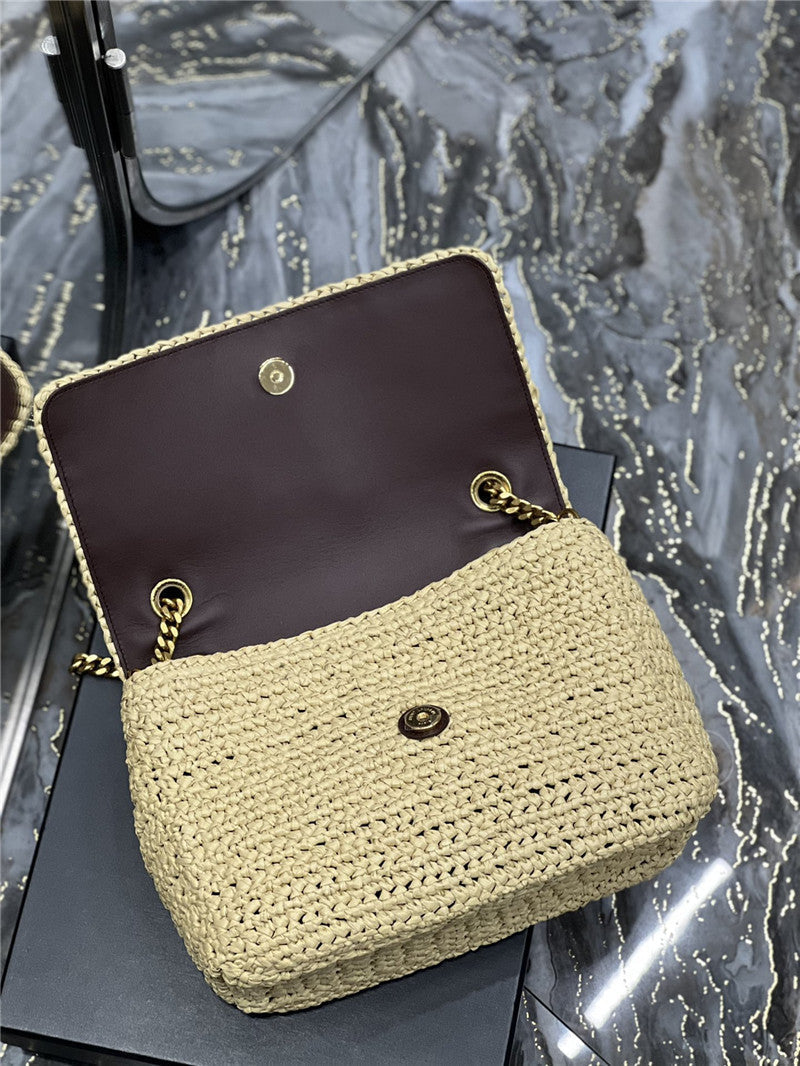 YSL Inspired Medium Niki Raffia Small Bag