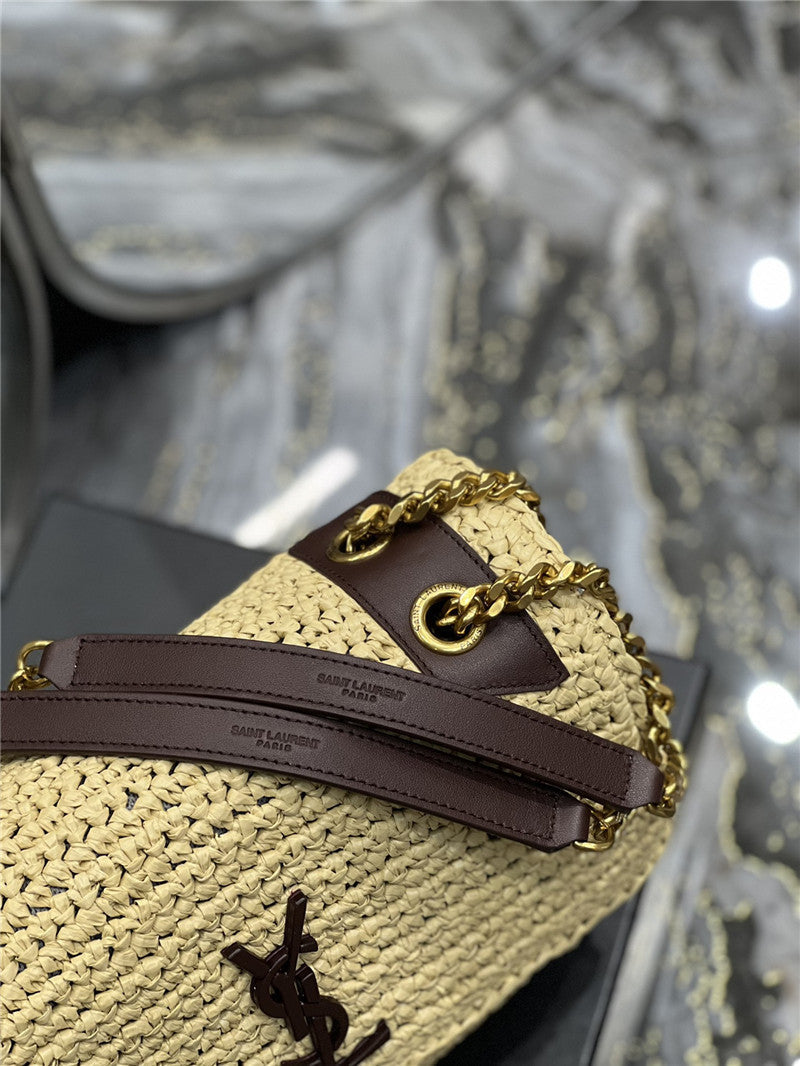 YSL Inspired Medium Niki Raffia Small Bag