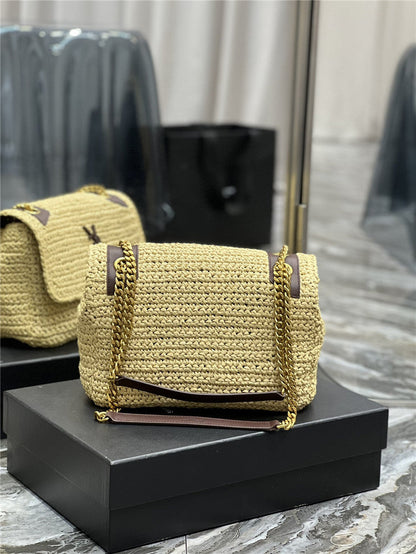 YSL Inspired Medium Niki Raffia Small Bag
