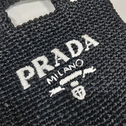 Prada Inspired Small Crochet Tote Bag