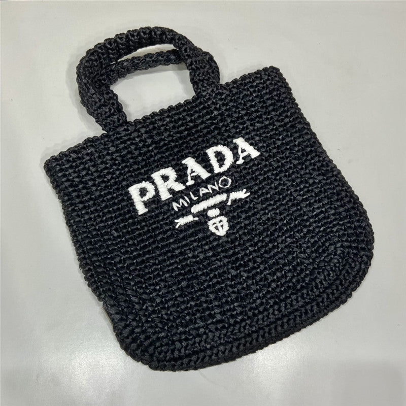 Prada Inspired Small Crochet Tote Bag