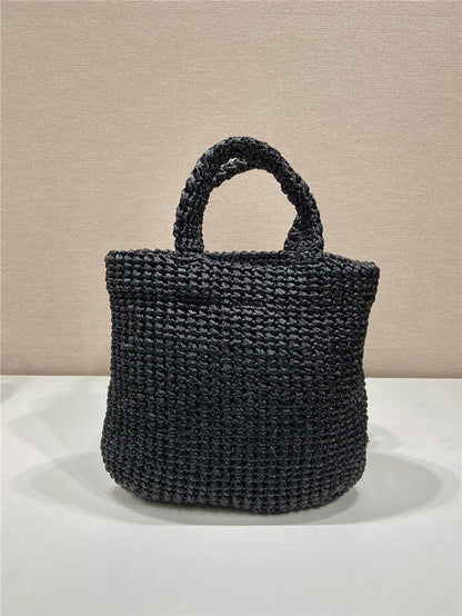 Prada Inspired Small Crochet Tote Bag