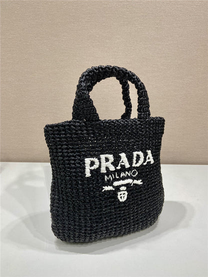Prada Inspired Small Crochet Tote Bag