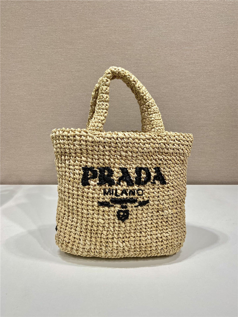 Prada Inspired Small Crochet Tote Bag