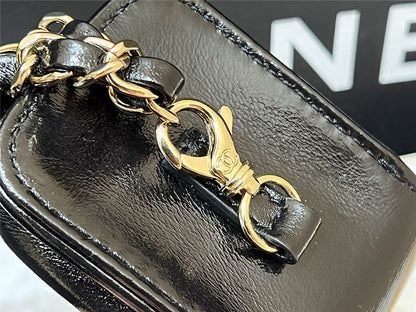 Chanel Inspired Chain Leather Backpack