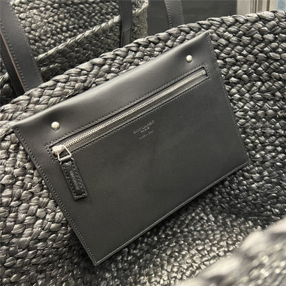 YSL Inspired Panier Raffia Tote Bag