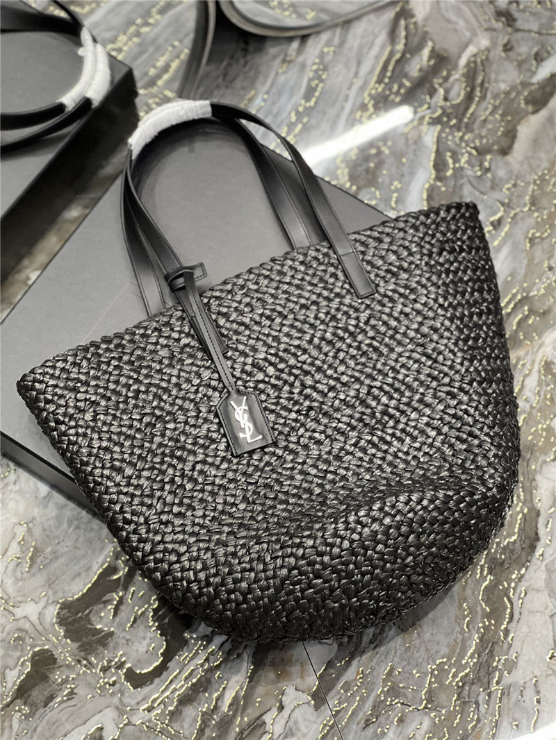 YSL Inspired Panier Raffia Tote Bag