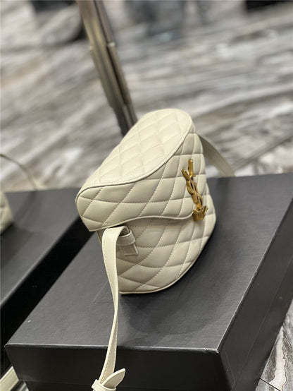 YSL Inspired June Box Leather Shoulder Bag