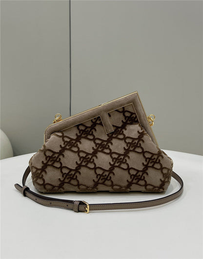 Fendi Inspired Sunshine Raffia Tote Bag
