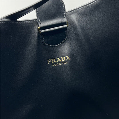 Prada Inspired Large Leather Shoulder Bag