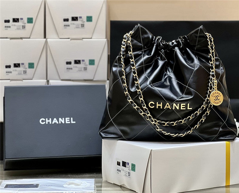 Chanel Inspired 22 Bag In Black