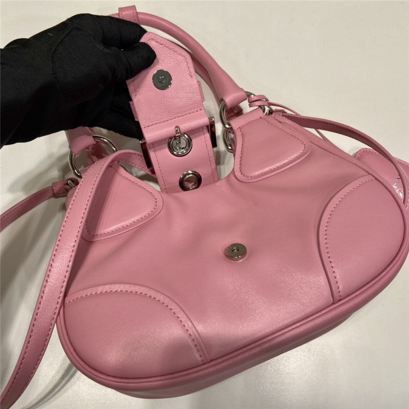 Prada Inspired Moon Re-Nylon and Leather Bag