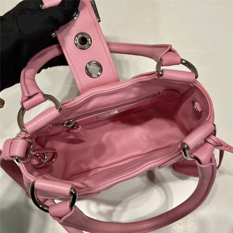 Prada Inspired Moon Re-Nylon and Leather Bag